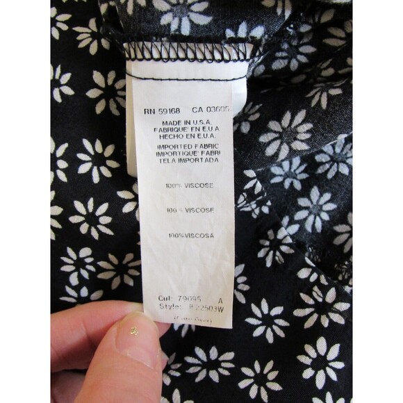 Karen Kane Plus Size 2X Printed Square Neck Top Ditsy Floral Print Prairie USA - Picture 4 of 8